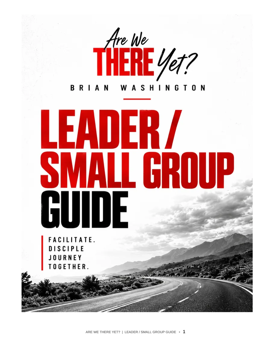Leader and Small Group Guide cover for Are We There Yet?