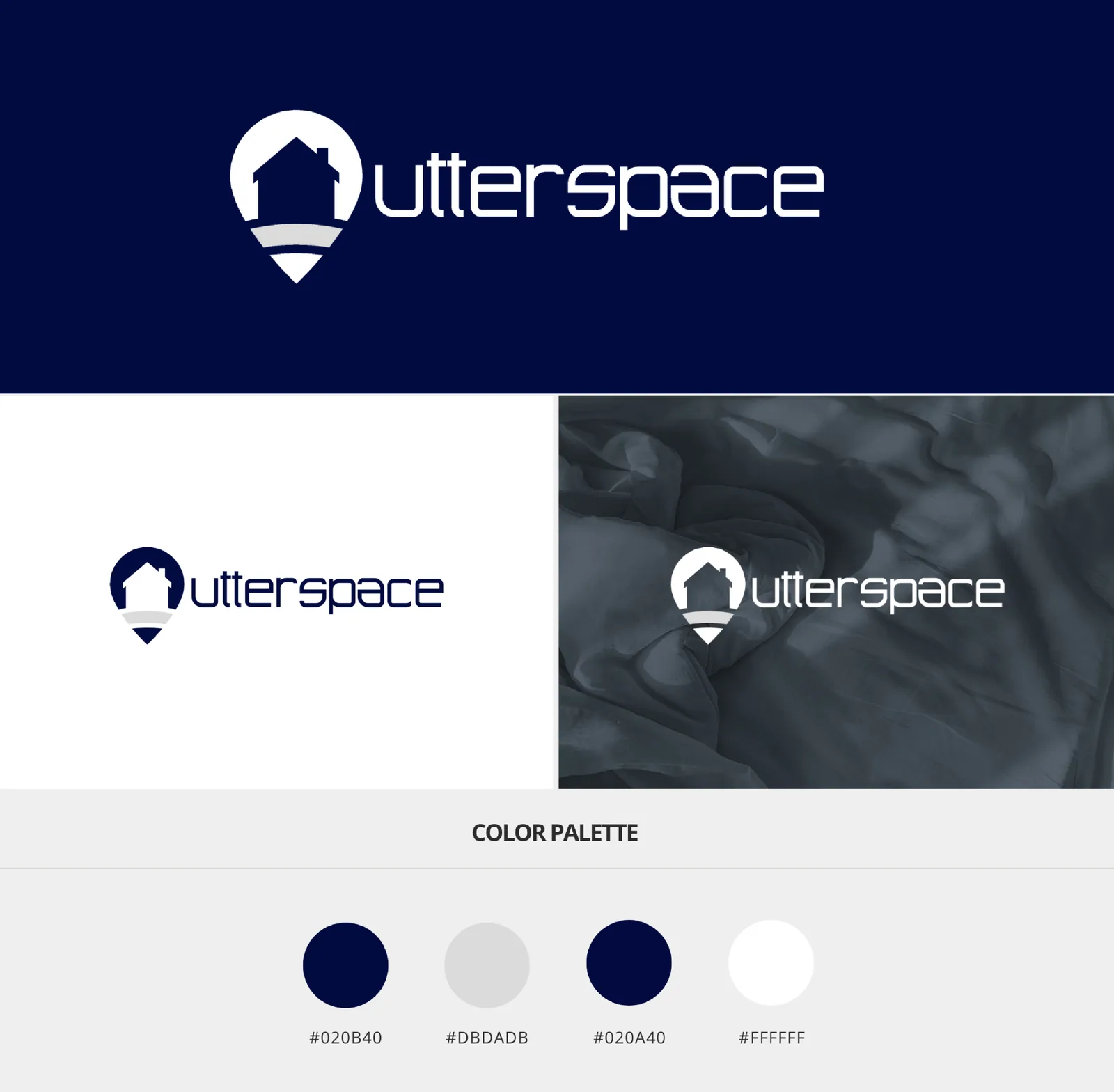 Utterspace brand design system and logo construction